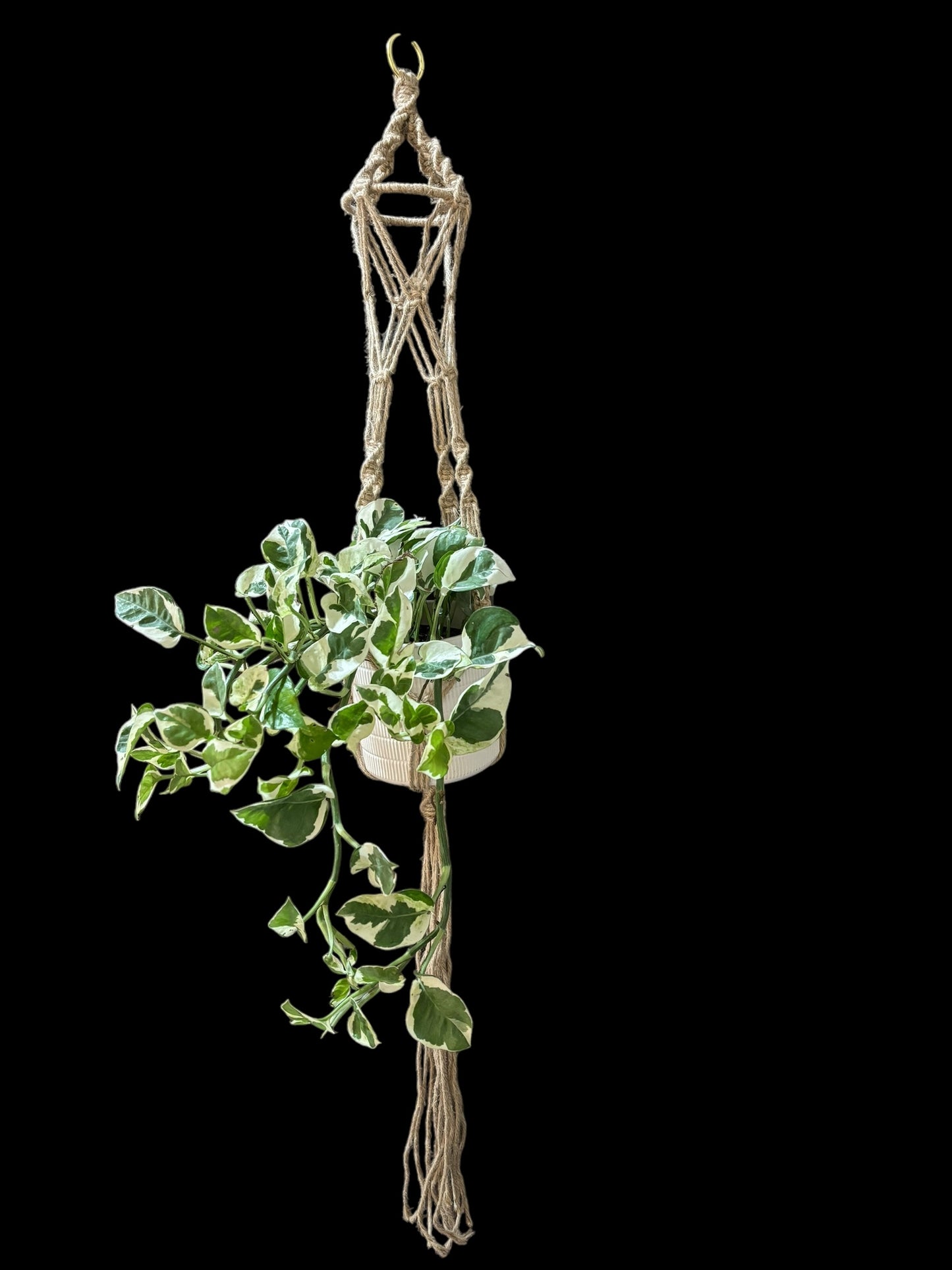 Crop circle - Jute macramé hanger