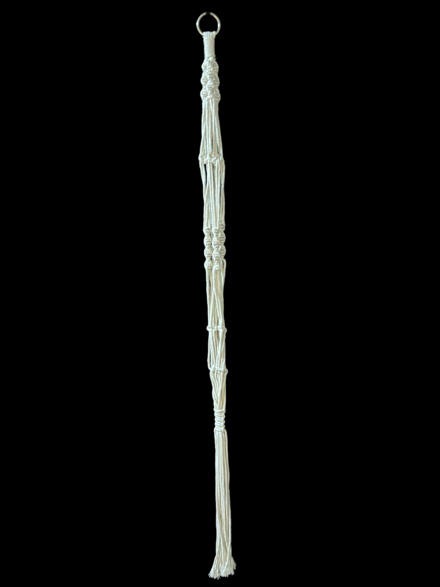 Post-tou-sties : Ivory macramé plant hanger