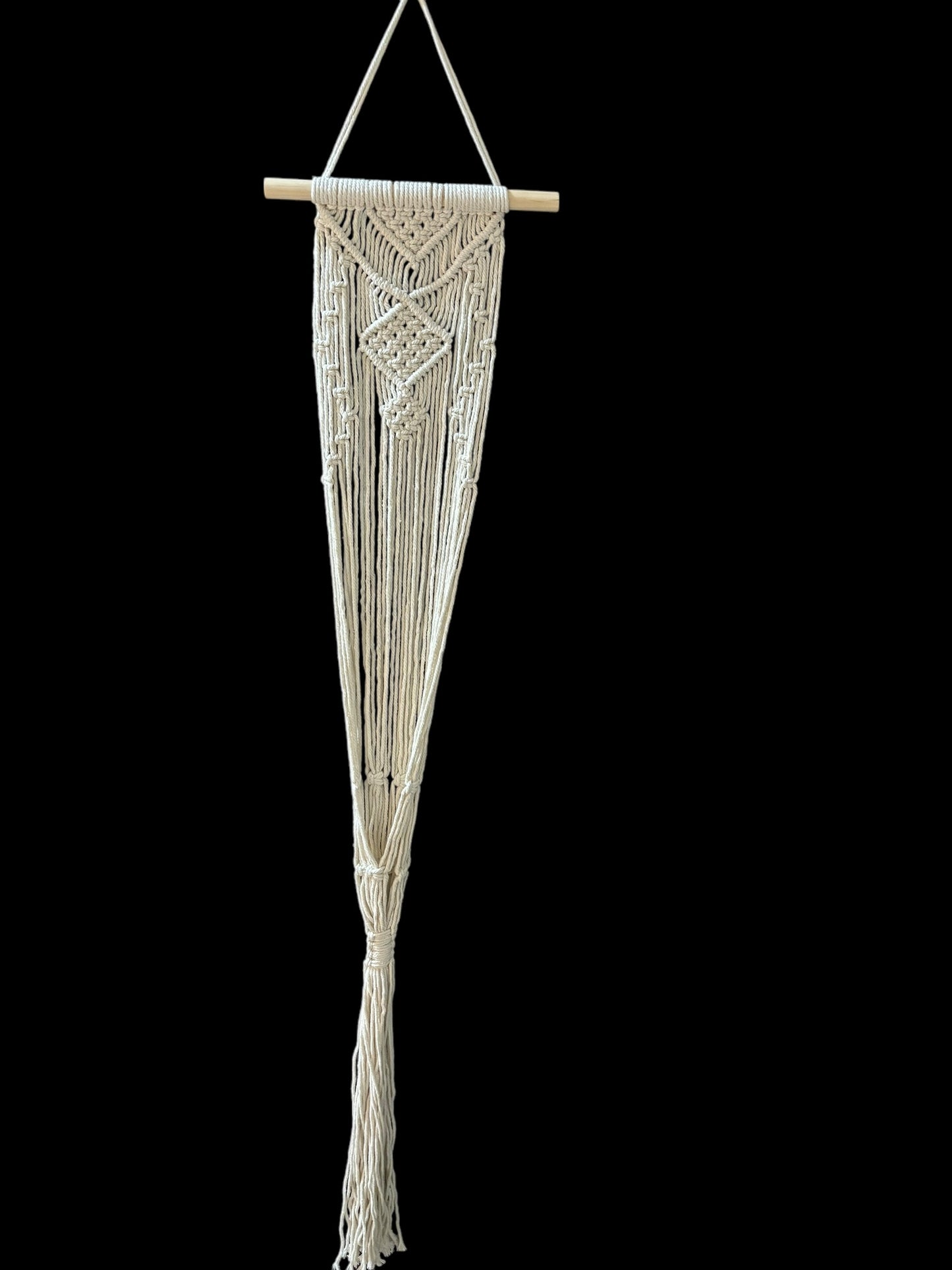 Knotaniël - Ivory macramé plant hanger