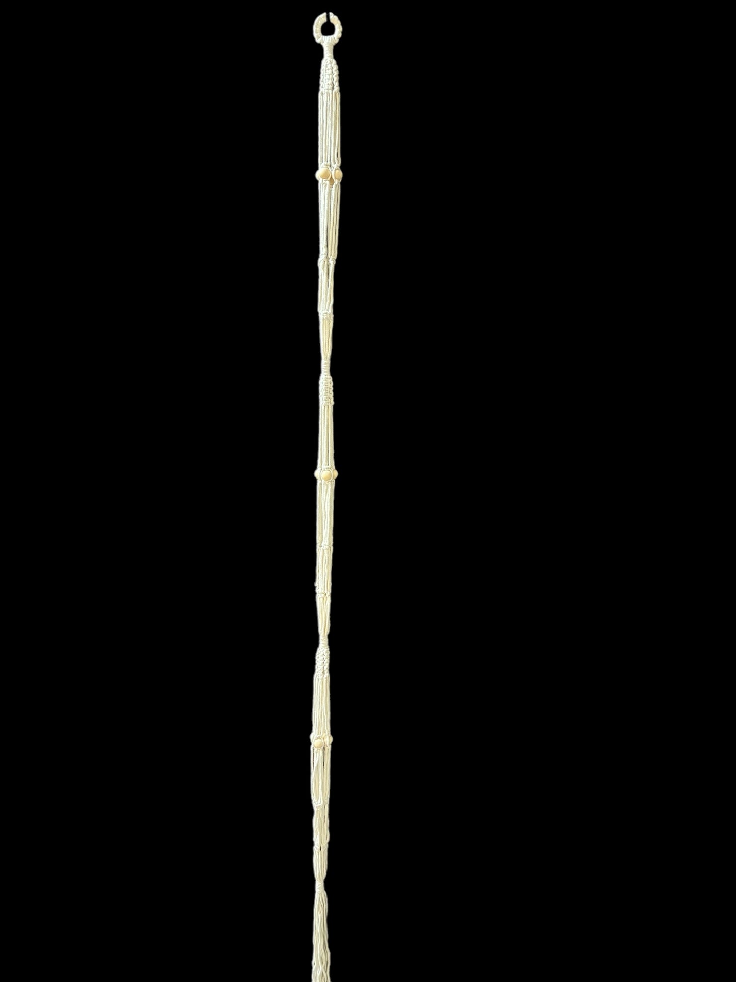 Rapunzel - three pot Ivory macramé plant hanger